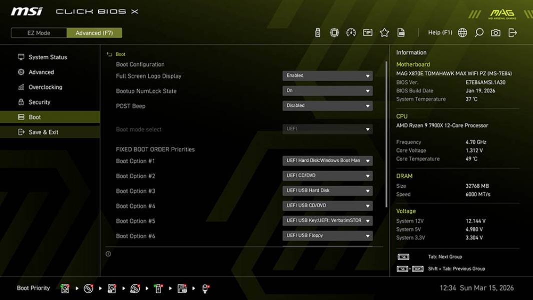MSI MAG X870E TOMAHAWK MAX WIFI PZ-2